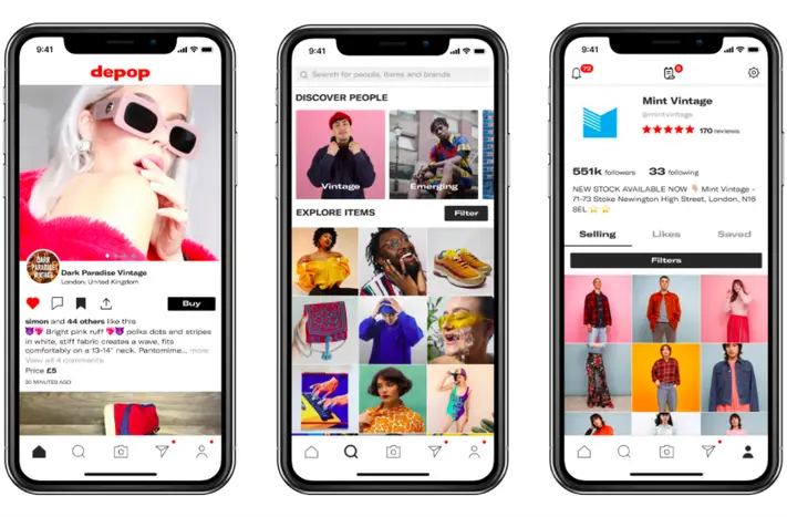depop, best thrifting apps to save money